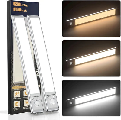 3-Color Lighting Punch-free Smart Sensor Magnetic Rechargeable LED Lights💡