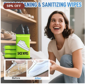 Quick-Clean Shoe Wipes - Shoe Cleaning & Sanitizing Wipes